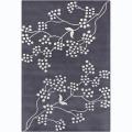 Artist's Loom Hand-tufted Transitional Floral Wool Rug (5'x7') - 5' x 7'
