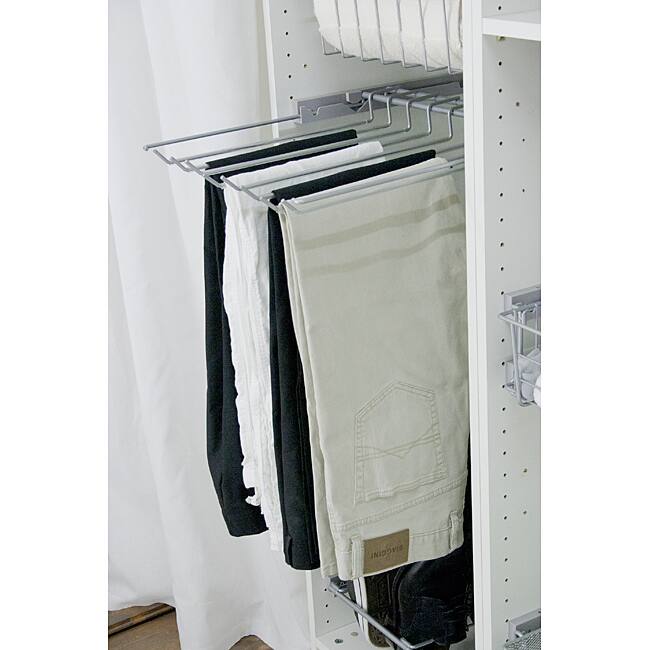 Extendable Trouser / Pants Rack - White/Grey