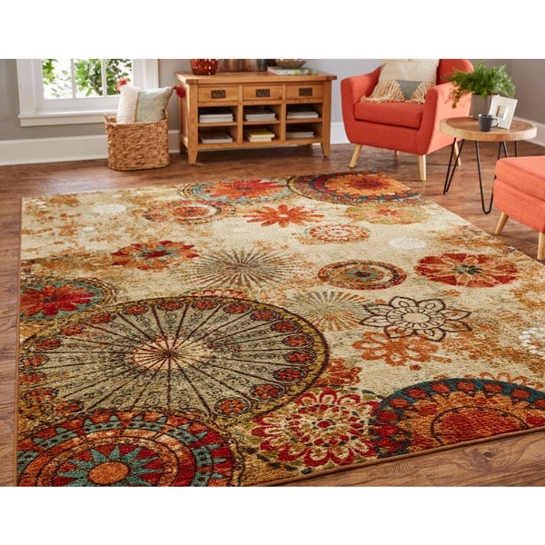 Porch Den Park Circle Bexley Multicolor Medallion Area Rug 5 X Porch Den Park Circle Bexley Multicolor Medallion Area Rug