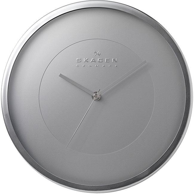 Shop Skagen Stainless Steel 12inch Wall Clock Free Shipping Today 6751292