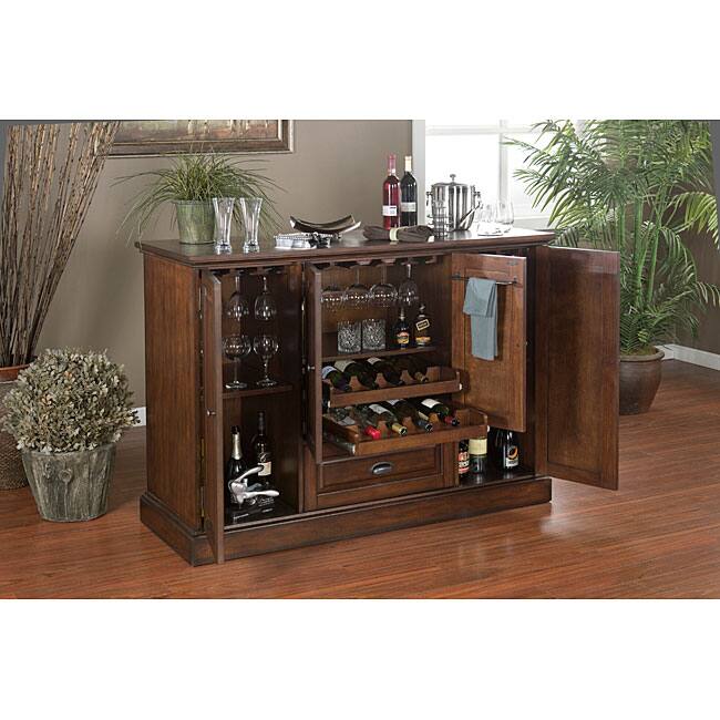 Charlotte 60-inch Spice Finish Home Bar