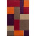 Hand-tufted Gray Diego Martin Geometric Pattern Wool Area Rug (9' x 12') - 9' x 12'