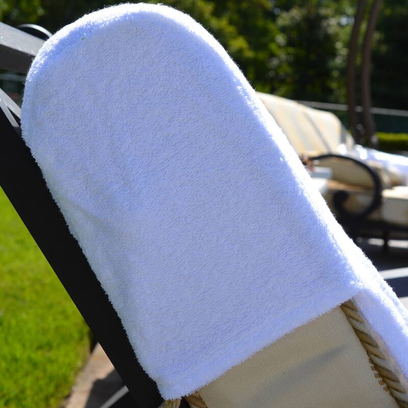 Authentic Turkish Cotton Standard Size Chaise Lounge Towel White Cover