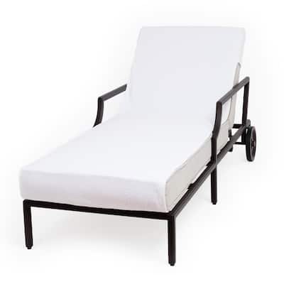 Authentic Turkish Cotton Standard Size Chaise Lounge Towel White Cover