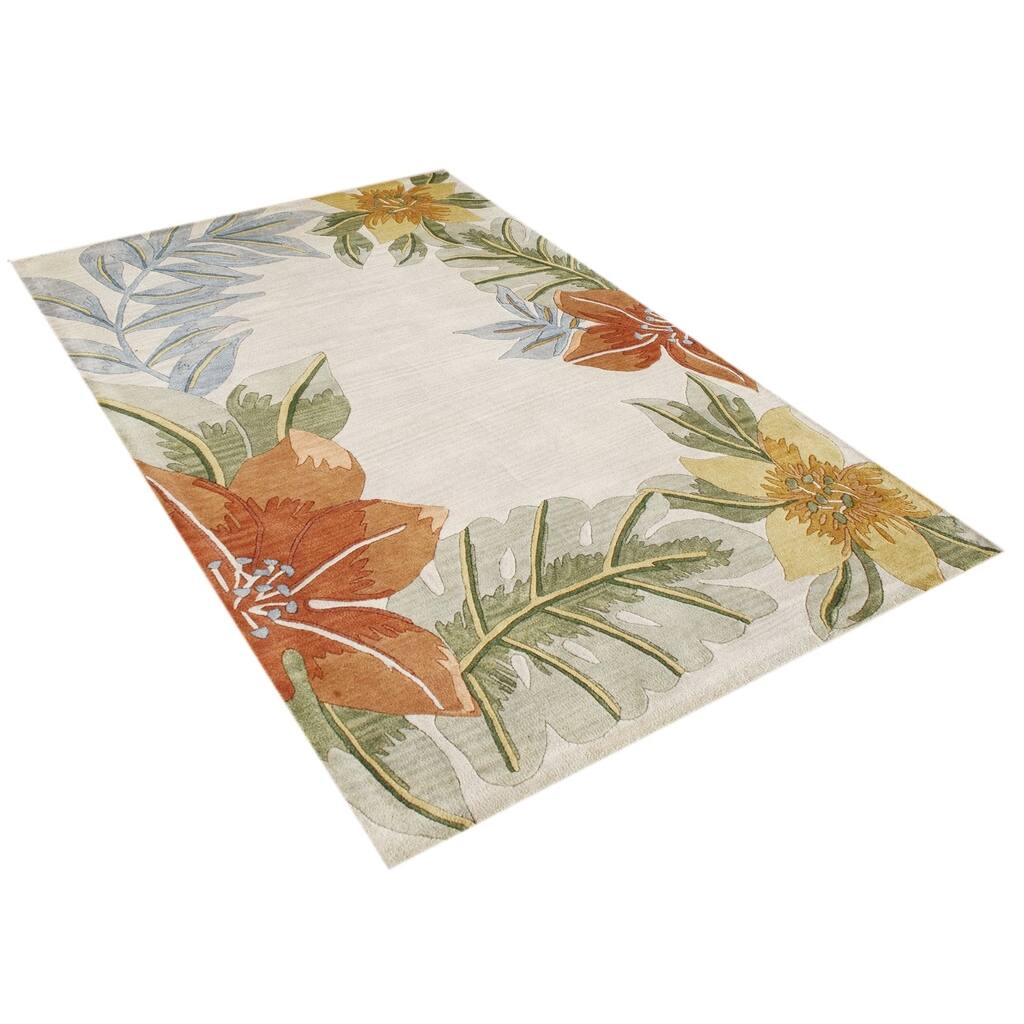 Alliyah Handmade Light Grey New Zealand Blend Wool Rug - 8' x 10'