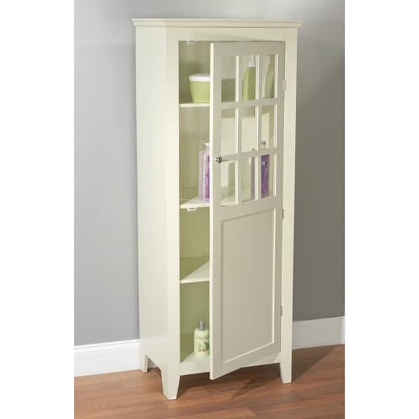 Simple Living Antique White Tall Bathroom Linen Cabinet Tall Bathroom Linen Cabinet