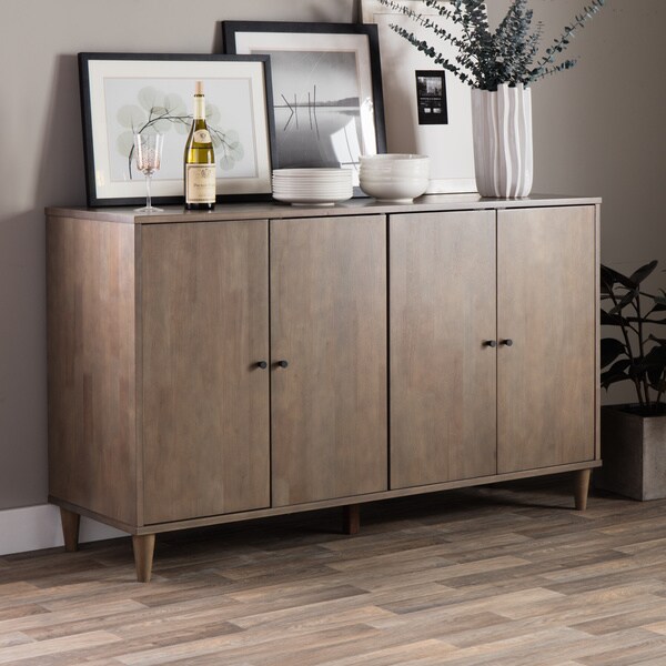 Strick & Bolton Joya Light Charcoal Grey Buffet