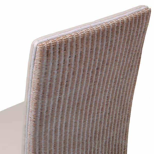Copeland White Rattan Dining Chairs (Set of 2) by Christopher Knight ...