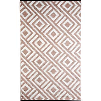 b.b.begonia Malibu Reversible Design Beige and White Outdoor Area Rug