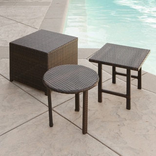 Palmilla Wicker Table (Set of 3) by Christopher Knight Home