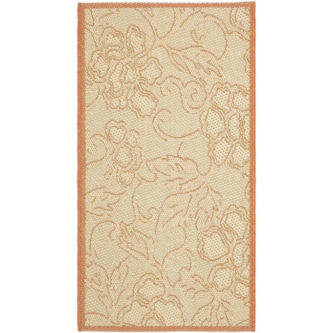 Poolside Natural/ Terracotta Indoor/ Outdoor Rug (2 X 37)