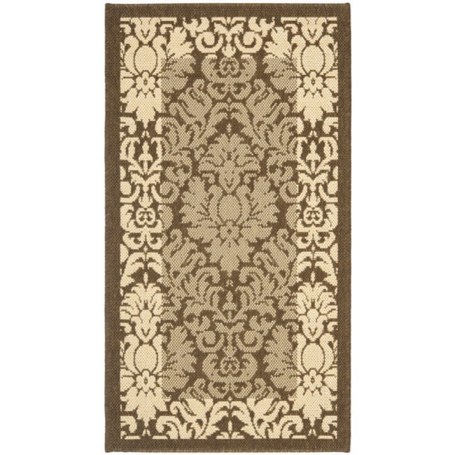 Poolside Brown/ Natural Indoor/ Outdoor Rug (2 X 37)