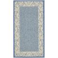 Safavieh Kaii Damask Blue/ Natural Accent Indoor/ Outdoor Rug - 2' x 3'7