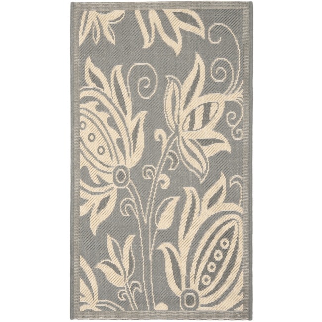 Poolside Grey/ Natural Indoor/ Outdoor Rug (2 X 37)