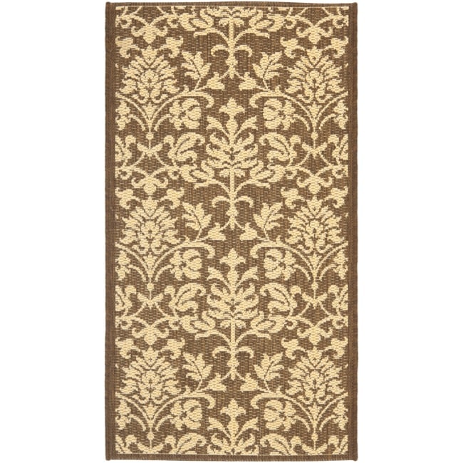 Poolside Chocolate/natural Indoor/outdoor Area Rug (2 X 37)