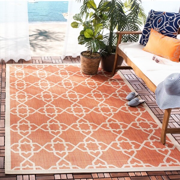 Safavieh Courtyard Lawanda OrientalIndoor/ Outdoor Trellis Rug