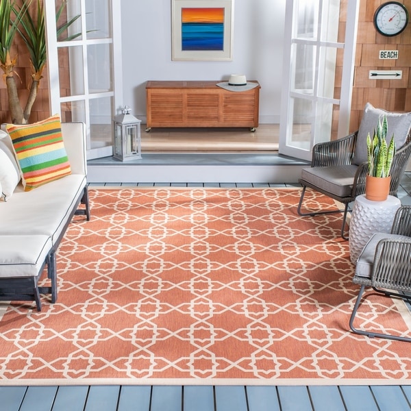 Safavieh Courtyard Lawanda OrientalIndoor/ Outdoor Trellis Rug