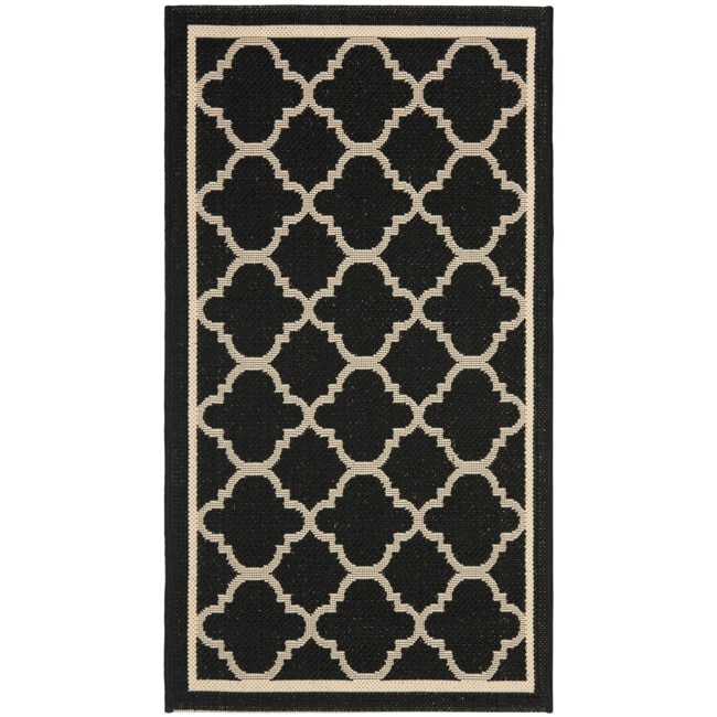 Poolside Black/beige Indoor/outdoor Polypropylene Rug (2 X 37)