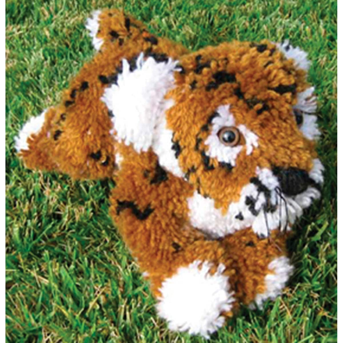 Huggables Tiger Stuffed Toy Latch Hook Kit