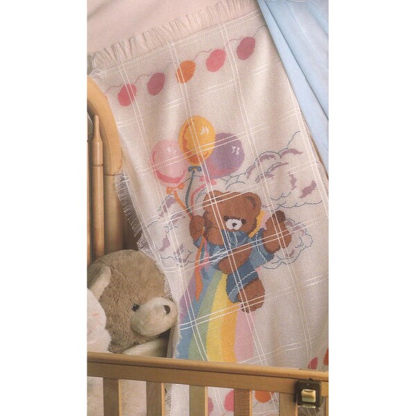 Shop Bear And Balloons Baby Afghan Counted Cross Stitch Kit Free