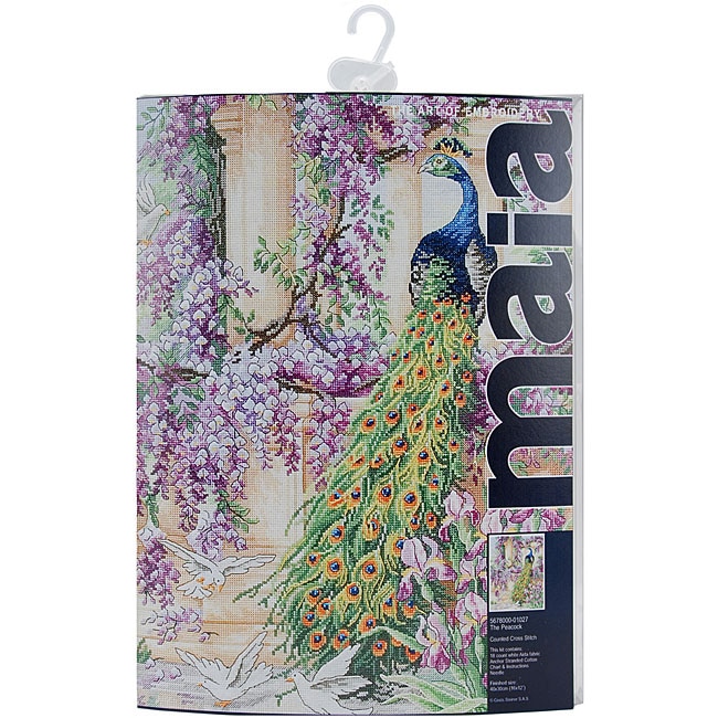 The Peacock Counted Cross Stitch Kit