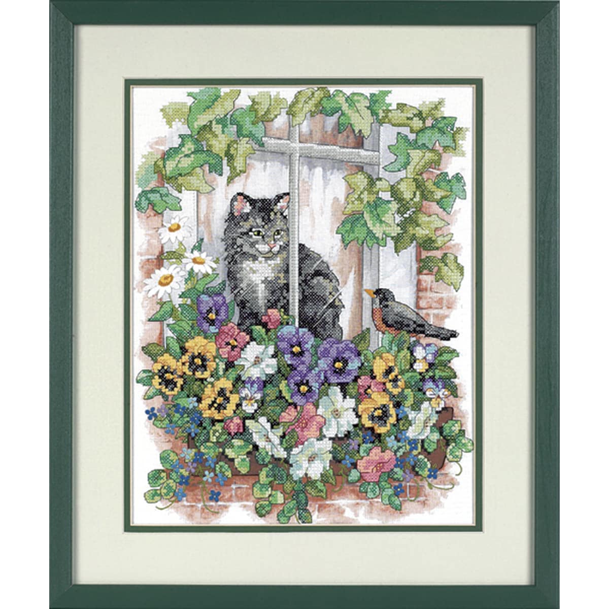 Springtime View Stamped Cross Stitch Kit 11X14   Shopping