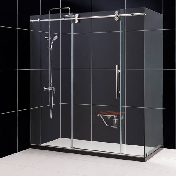 Shop Dreamline Enigma 36 X 72 5 Inch Fully Frameless Sliding