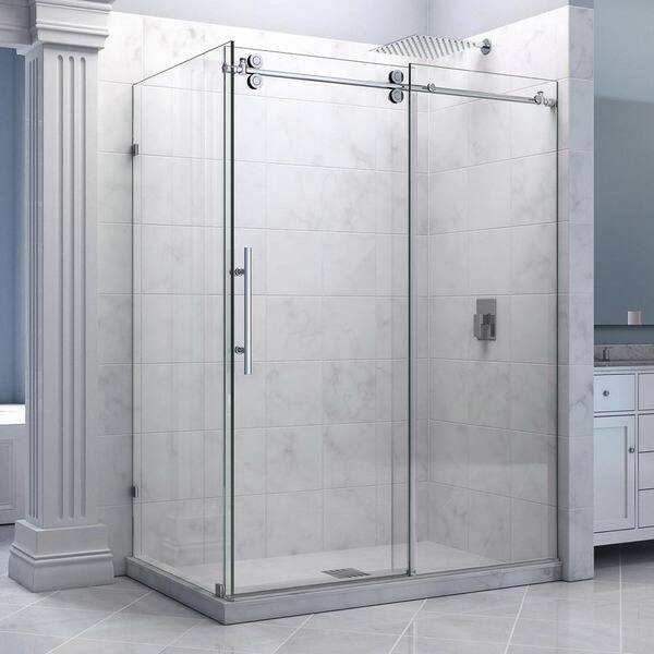 Shop Dreamline Enigma 36 X 60 5 Inches Fully Frameless Sliding