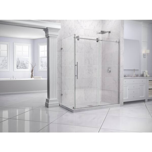 Shop Dreamline Enigma 36 X 60 5 Inches Fully Frameless Sliding