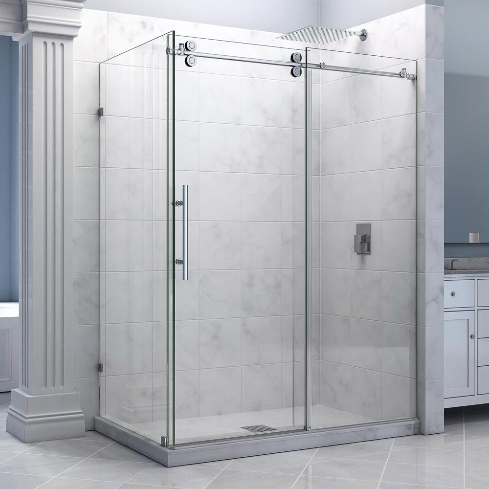 Dreamline Enigma 36x60.5x79 inch Fully Frameless Sliding Shower Enclosure