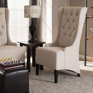 High Back Lounge Chairs Living Room Online At Copper Grove Muir Beige Linen Modern Accent Chair