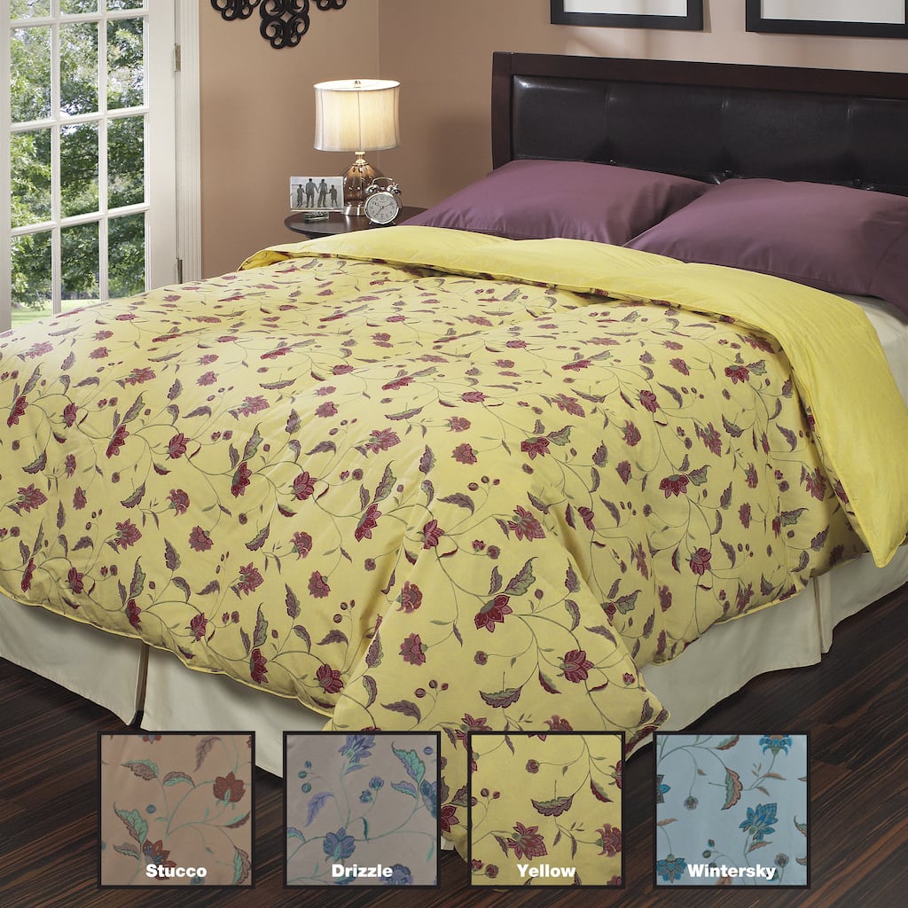 Oversized All Season Down-like DuJour Print Comforter