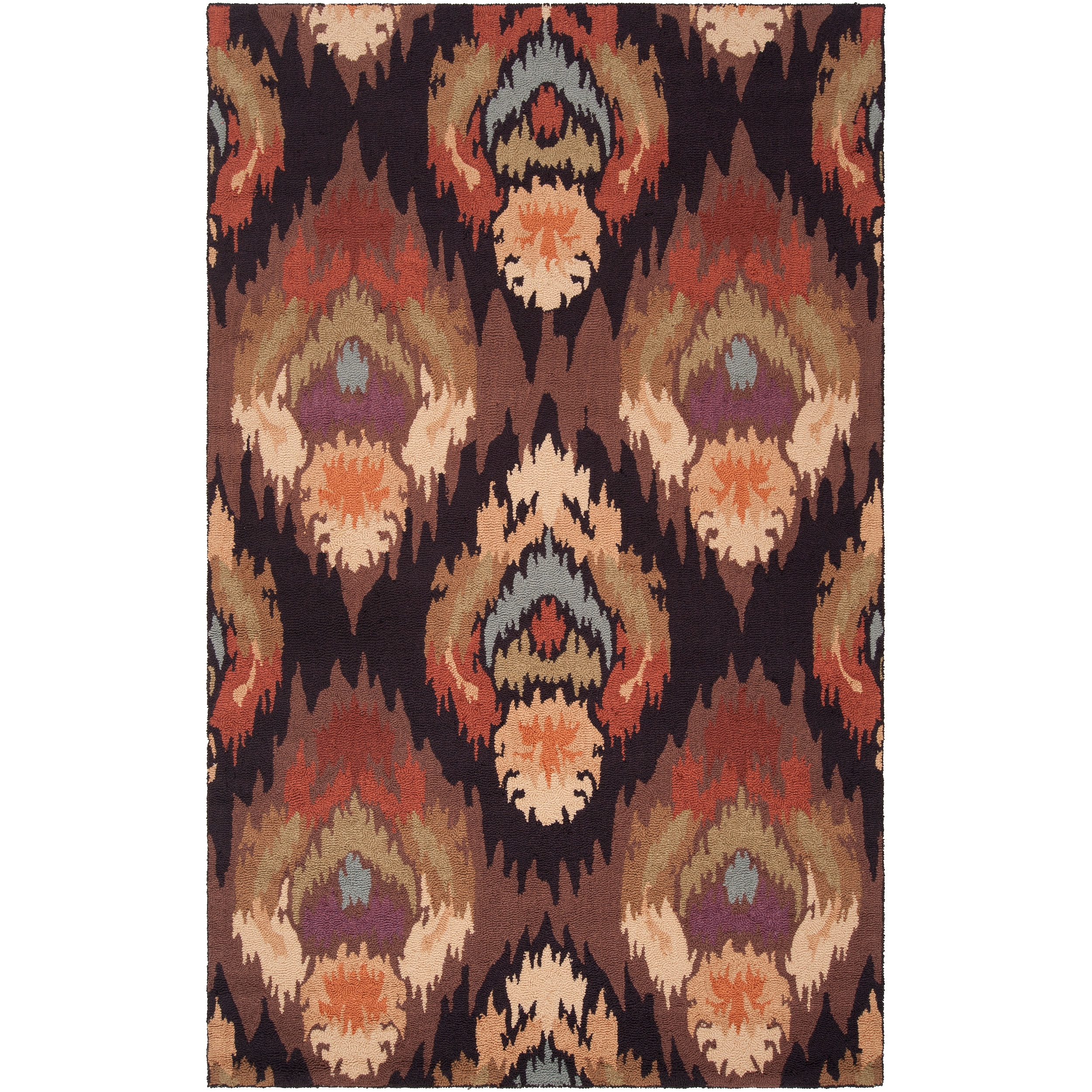 Hand hooked Brown Benton Rug (36 X 56)