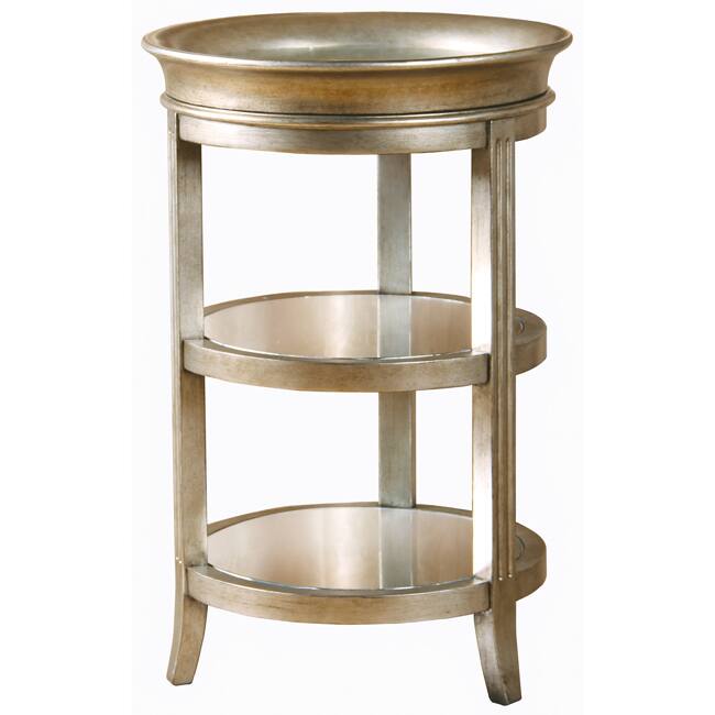 Hand-painted Gold/ Mirrored Tray Table