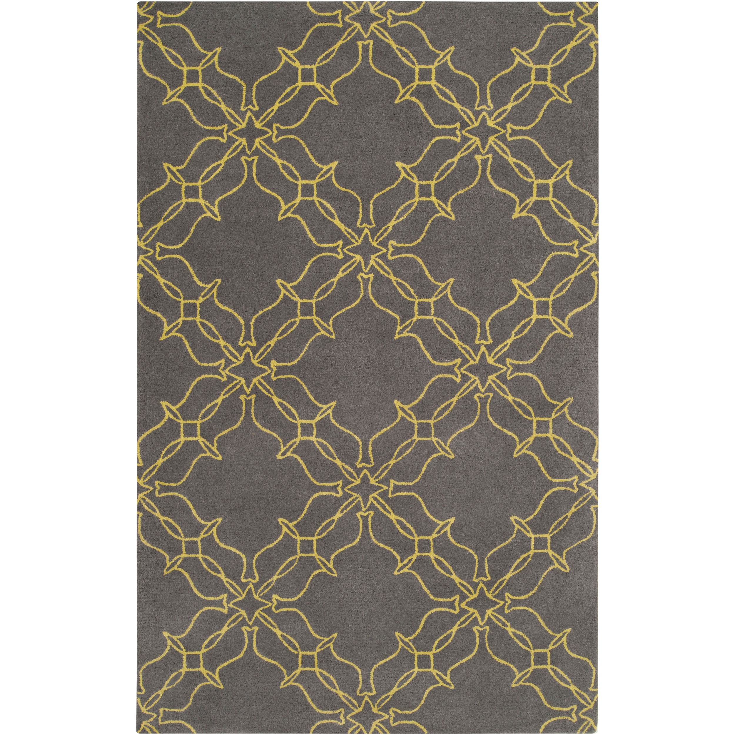 Aimee Wilder Hand tufted Green Courland Geometric Trellis Wool Rug (33 X 53)