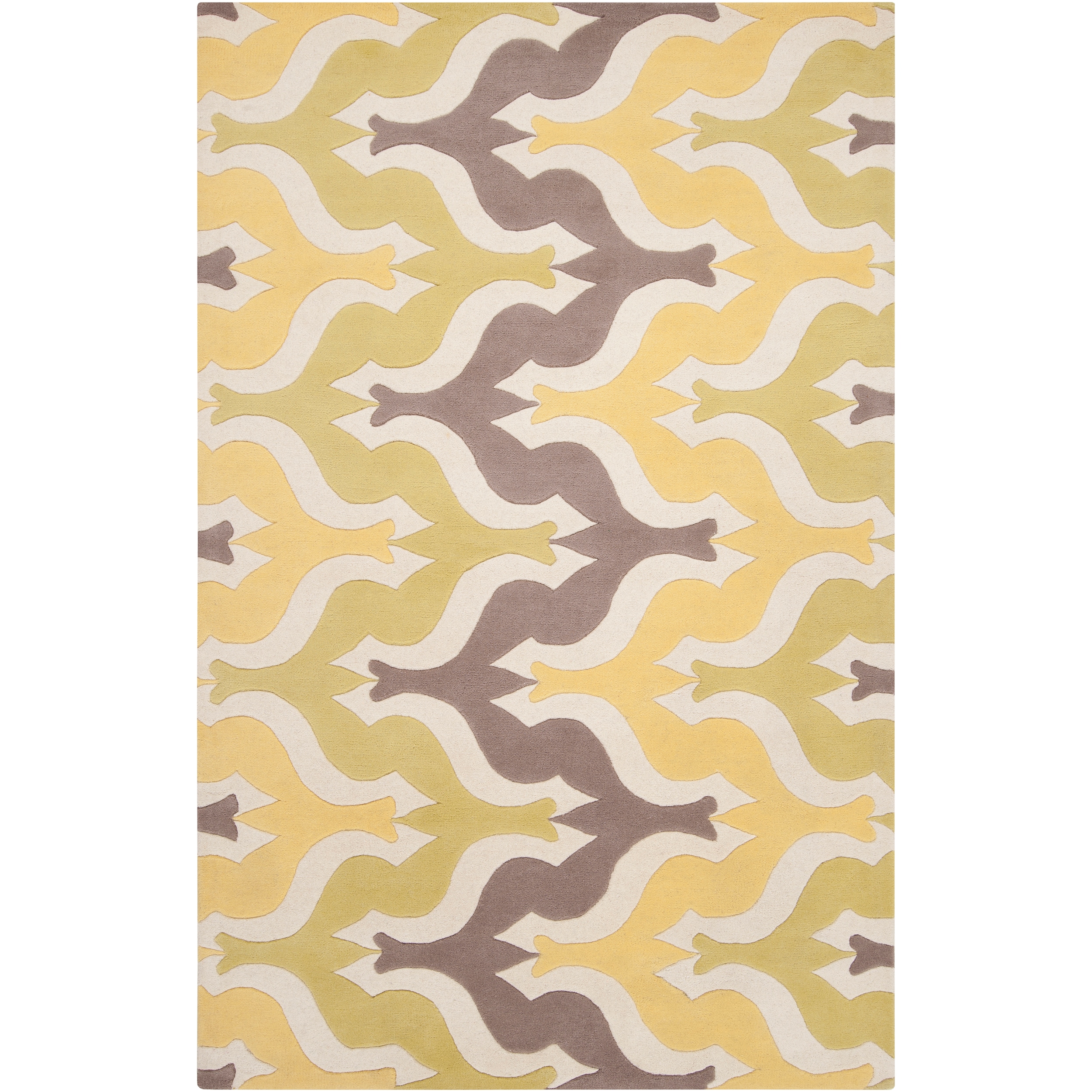 Aimee Wilder Hand tufted Yellow Courland Geometric Wool Rug (33 X 53)