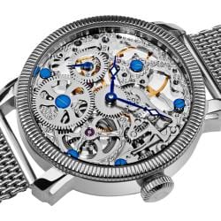 Akribos XXIV Men's Stainless Mechanical Skeleton Mesh Bracelet Watch Akribos XXIV Men's Akribos XXIV Watches