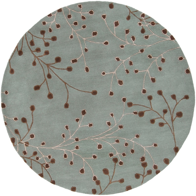 Sakura Handmade Transitional Floral Wool Area Rug