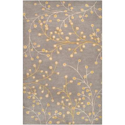 Sakura Handmade Transitional Floral Wool Area Rug