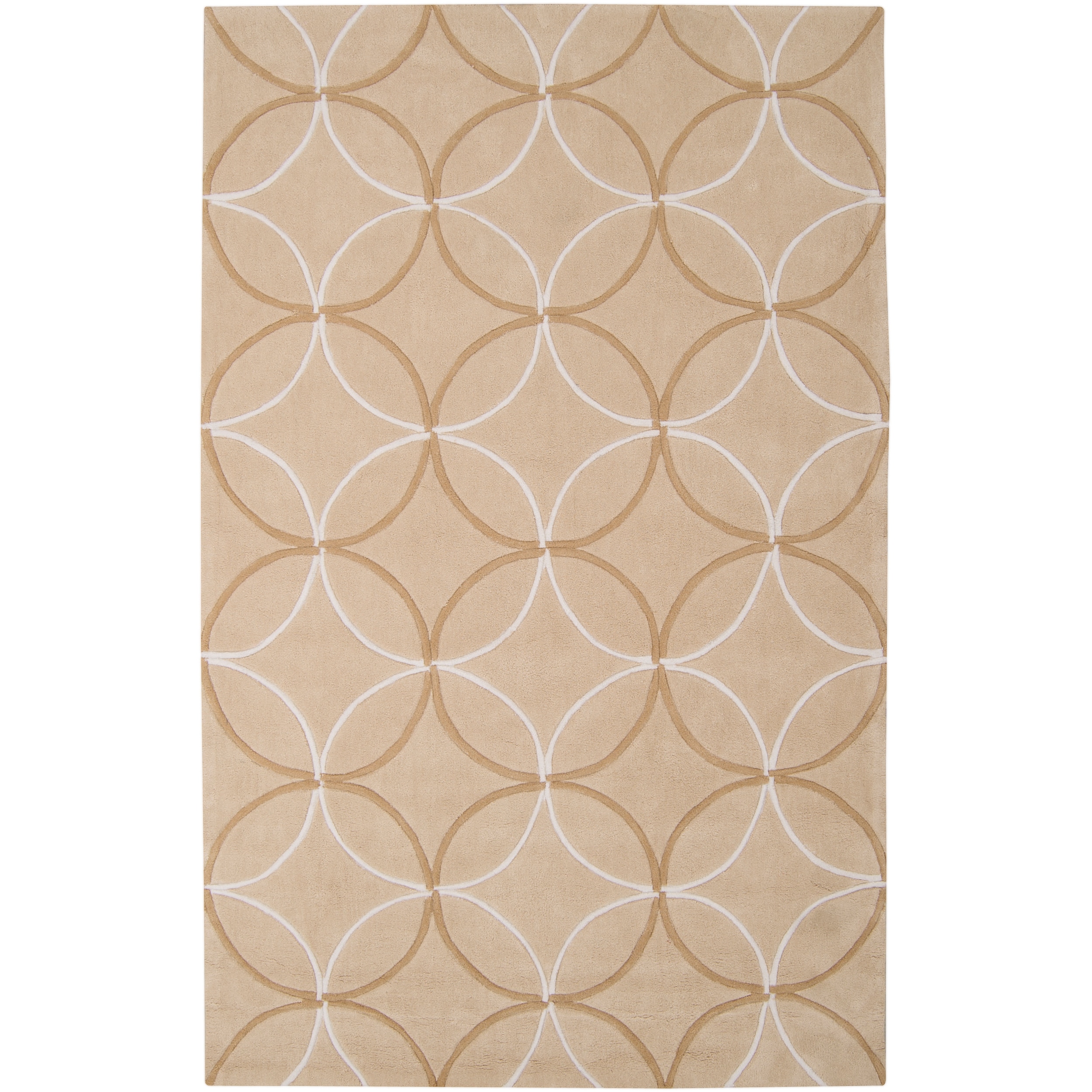 Hand tufted Tan Hillsborough East Moroccan Tile Rug (9 X 13)