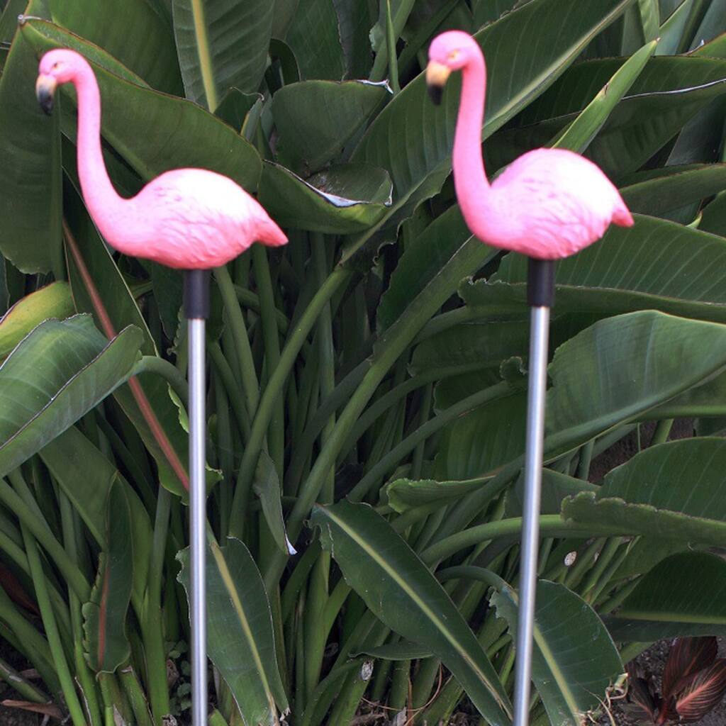 Flamingo Garden Stake Solar Light (Set of 2)
