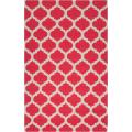Hand-woven Red Caroni Wool Area Rug (3'6 x 5'6)