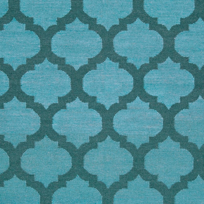 Hand-woven 'Caroni' Blue Wool Area Rug - 8' x 11'/Surplus