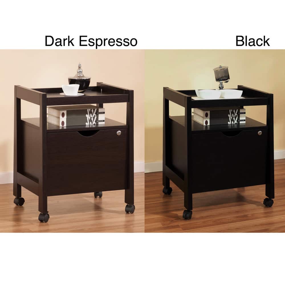 Furniture of America Tilla Tray Top Home Office File Cabinet