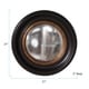 preview thumbnail 4 of 3, Allan Andrews Round Black Wood Framed Convex Albert Wall Mirror
