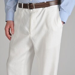 Shop U and I Men's White Linen Pants - Free Shipping On Orders Over $45 ...