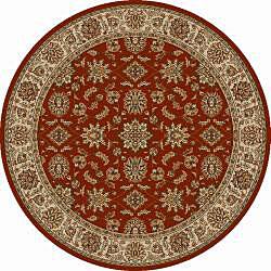 Admire Home Living Amalfi Traditional Floral Sarouk Pattern Area Rug