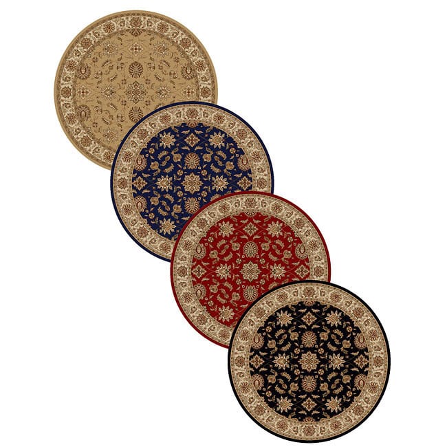 Admire Home Living Amalfi Traditional Floral Sarouk Pattern Area Rug