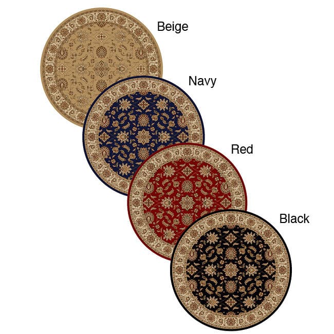Admire Home Living Amalfi Traditional Floral Sarouk Pattern Area Rug