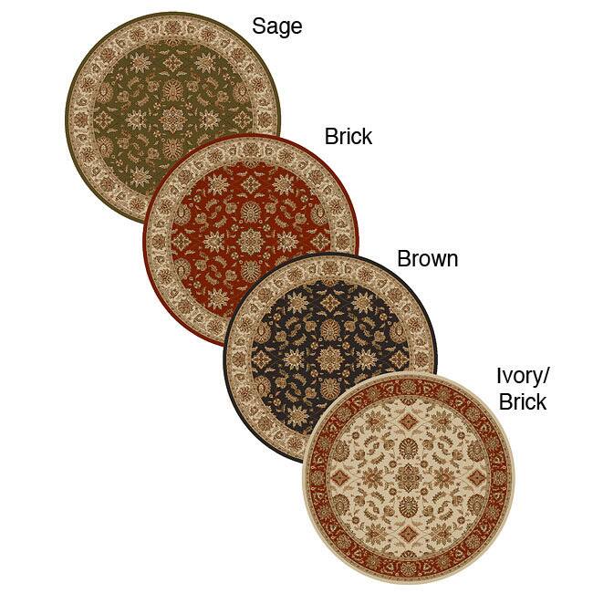 Admire Home Living Amalfi Traditional Floral Sarouk Pattern Area Rug